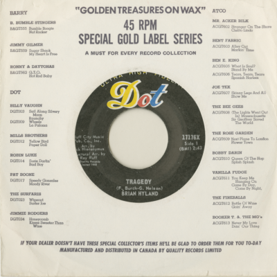 Tragedy / You'd Better Stop And Think It Over