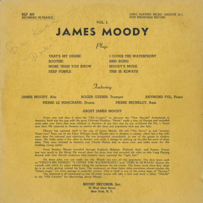 Vol 1 James Moody