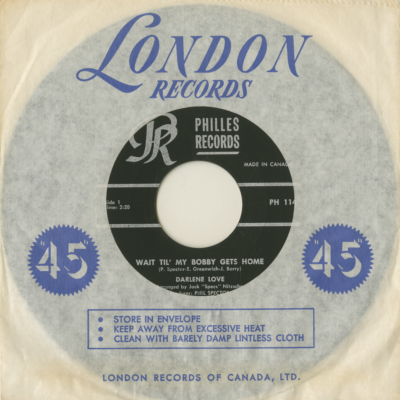 Wait Til' My Bobby Gets Home / Take It From Me (1963)