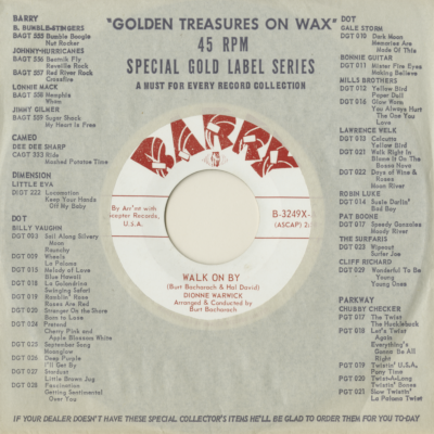 Walk On By / Any Old Time Of The Day