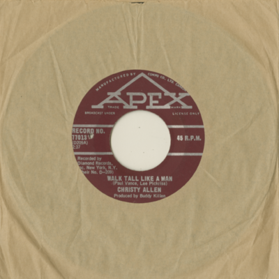 Walk Tall Like A Man / Any Moment (1966)