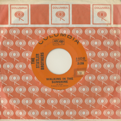 Walking In The Sunshine / You Can't Have Your Kate And Edith Too