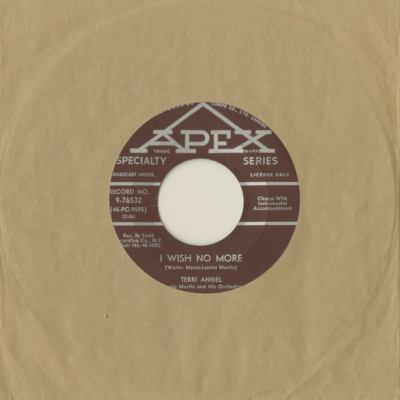 I Wish No More / Waltzing With You (1959)