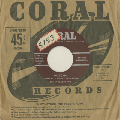 Watcha / Sailor's Woman (1960)