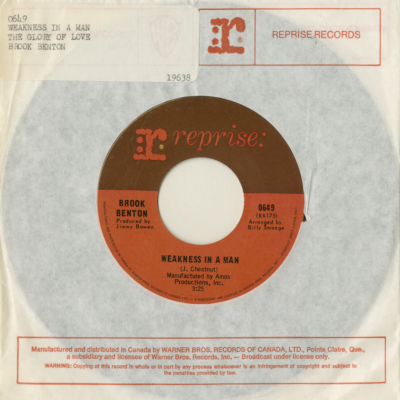 Weakness In A Man / The Glory Of Love