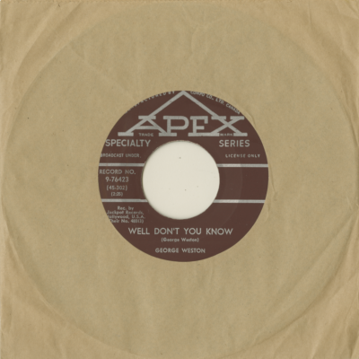 Well Don't You Know / Hey Little Car Hop (1959)