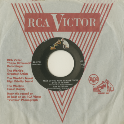 What Do You Want To Make Those Eyes At Me For / Answer Me My Love