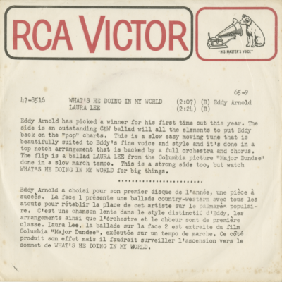 What's He Doing In My World / Laura Lee