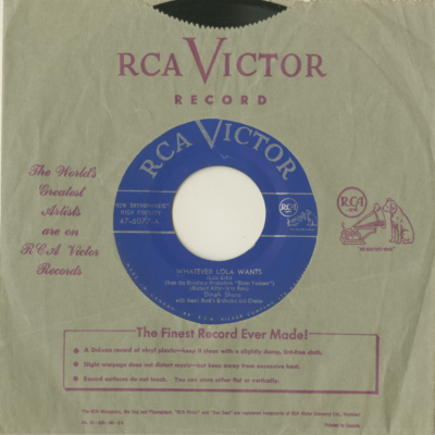 Whatever Lola Wants / Church Twice On Sunday (1955)