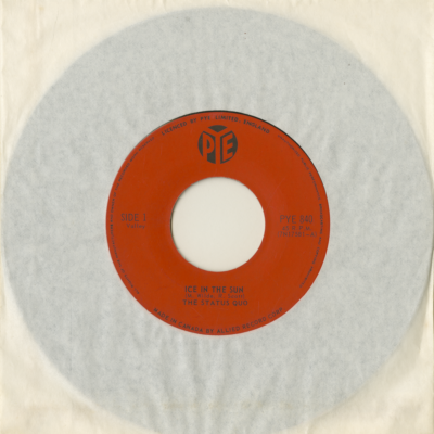 Ice In The Sun / When My Mind Is Not Live