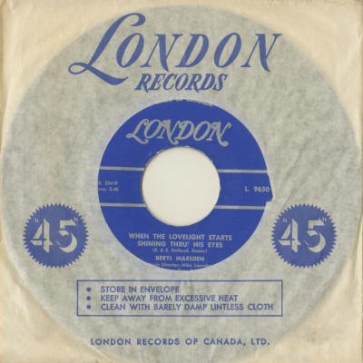 When The Lovelight Starts Shining Thru His Eyes / Love Is Going To Happen To Me (1964)