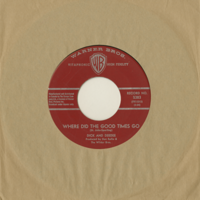 Where Did The Good Times Go / Guess Our Love Must Show (1963)