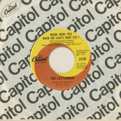 Where Were You When The Lights Went Out / Love Is Blue