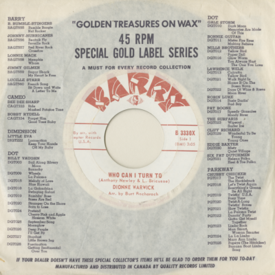 Who Can I Turn To / Don't Say I Didn't Tell You