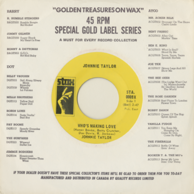 Who's Making Love / I'm Trying