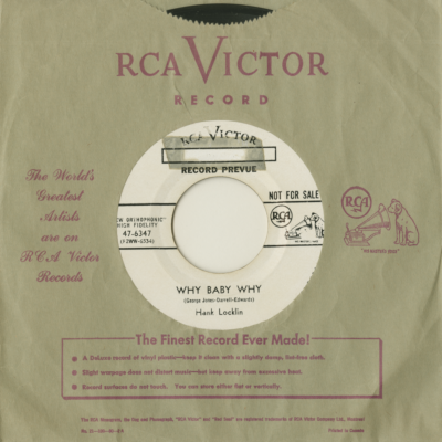 Why Baby Why / Love Or Spite (1955)