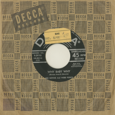 Why Baby Why / Missing You