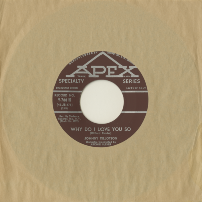 Why Do I Love You / Never Let Me Go