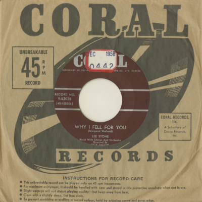 Why I Fell For You / Tonight We Love (1958)