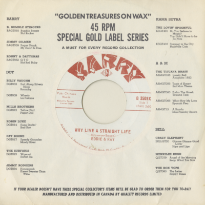 Why Live A Straight Life / I'm Coming Down With Love