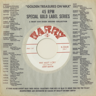 Why Must I Cry / Gonna Tell Wendy (1964)