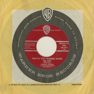 Why'd You Wanna Make Me Cry / Just One Kiss (1962)