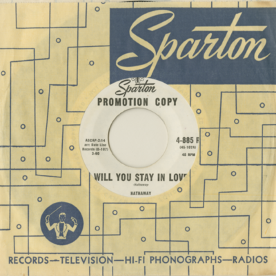 Will You Stay In Love / Let Me Know (1960)