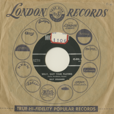 Willy Quit Your Playing / It Takes You