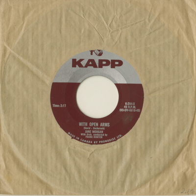 With Open Arms / I Can't Begin To Tell You