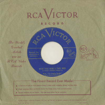 With This Ring I Thee Wed / I'm Moving On (1950)