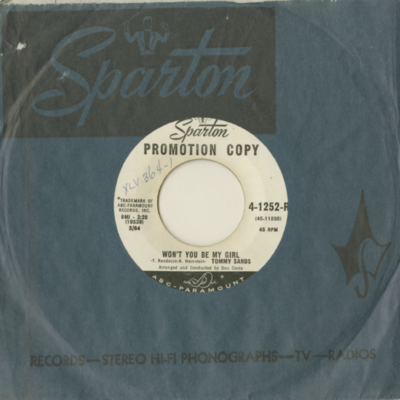 Won't You Be My Girl / $10 Dollars Plus A Clean White Shirt (1964)