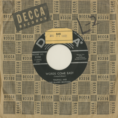 Words Come Easy / Judy's Growin Up