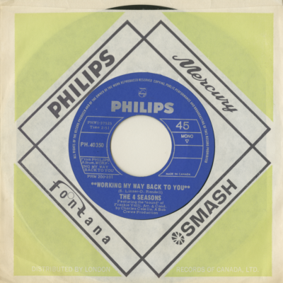 Working My Way Back To You / Too Many Memories