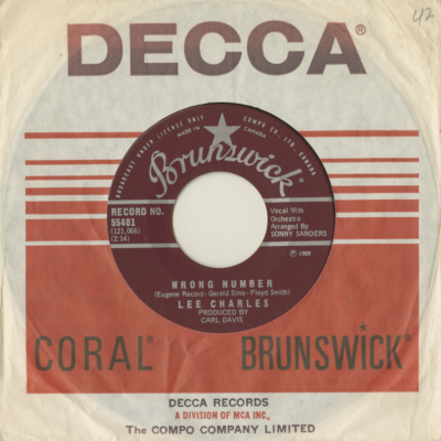 Wrong Number / I'll Never Ever Love Again (1969)