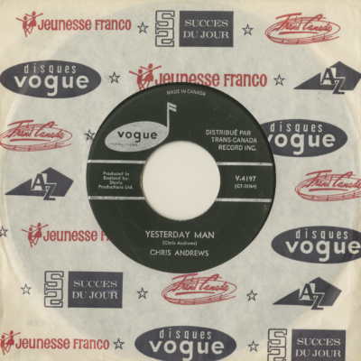 Yesterday Man / Too Bad You Didn;'t Want Me