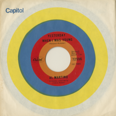 Yesterday When I Was Young / Reste