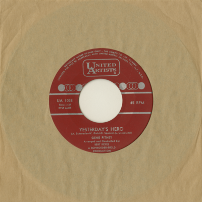 Yesterday's Hero / Cornflower Blue  (1964)