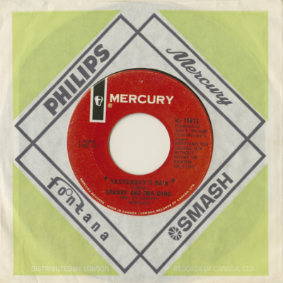 Yesterday's Rain / Without Rhyme Or Reason (1968)