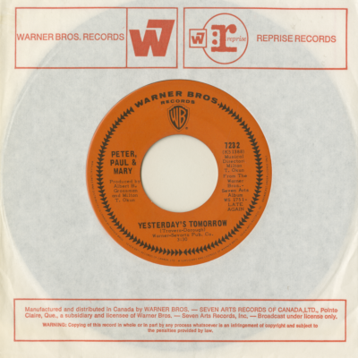 Yesterday's Tomorrow / Love City Postcards To Duluth (1968)