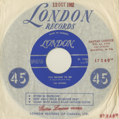 You Belong To Me / Take Me As I Am (1962)