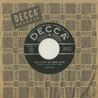 You Can't be True Dear / Plantation Boogie