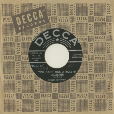 You Can't Pick A Rose In December / You'll Hear My Heart Break