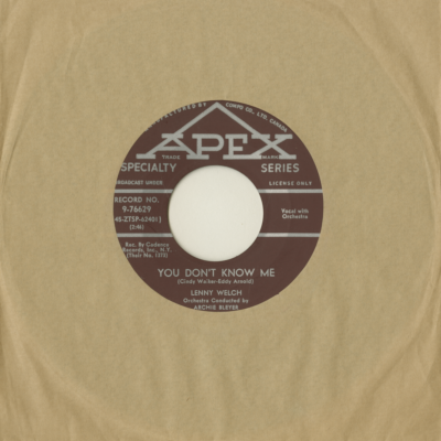 You Don't Know Me / I Need Someone