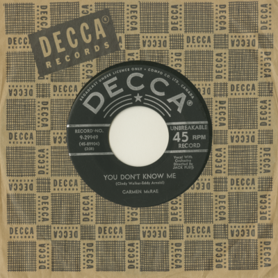 You Don't Know Me / Never Loved Him Anyhow