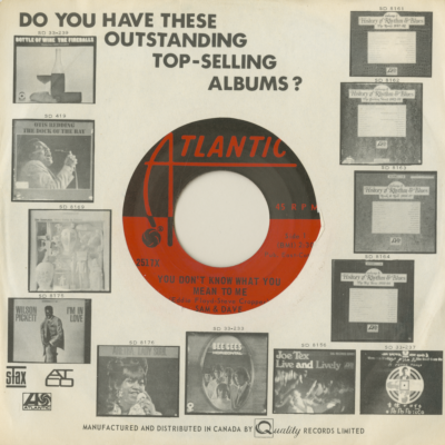 You Don't Know What You Mean To Me / This Is Your World (1968)