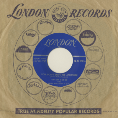 You Don't Love Me Anymore / It's The Wonder Of You (1958)