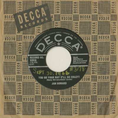 You Go Your Way I'll Go Crazy / Bad Seed