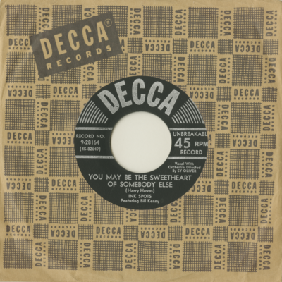 You May Be The Sweetheart Of Somebody Else / Under The Honeysuckle Vine 