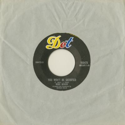 You Won't Be Satisfied / Was There Once (1960)