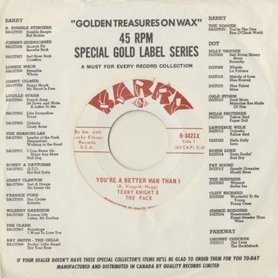 You're A Better Man Than I / Got Love